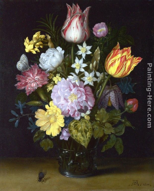 Flowers in a Vase painting - Ambrosius Bosschaert the Elder Flowers in a Vase art painting